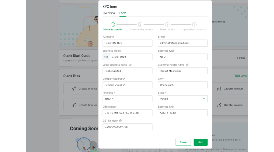 How to complete the KYC process