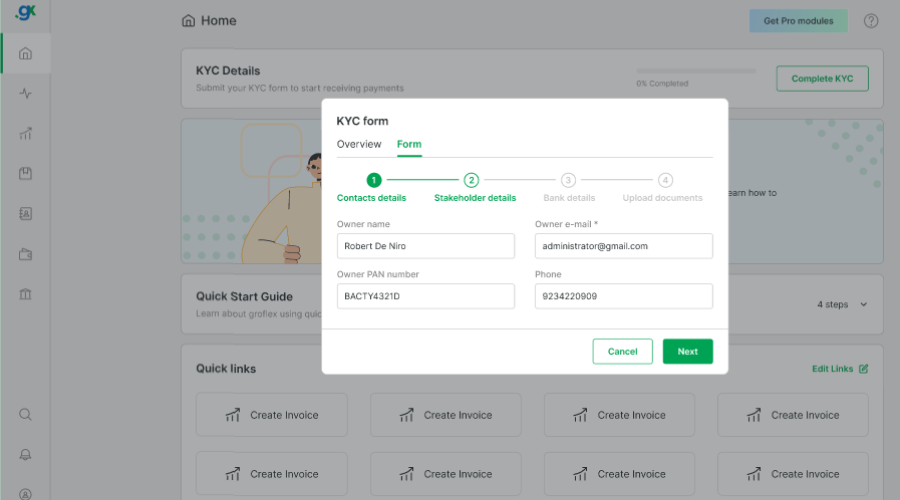 How to complete the KYC process