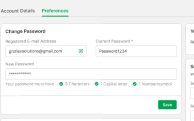 HOW TO CHANGE YOUR GROFLEX PASSWORD