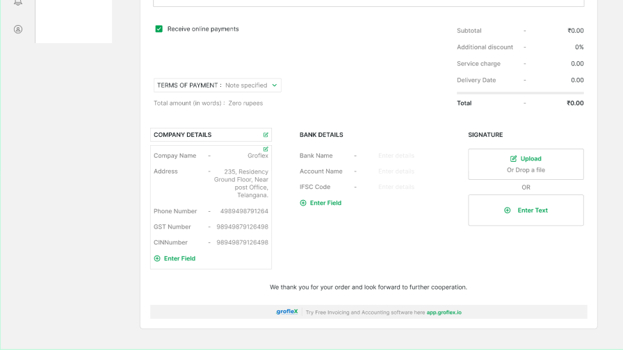 HOW TO EDIT COMPANY DETAILS IN INVOICE